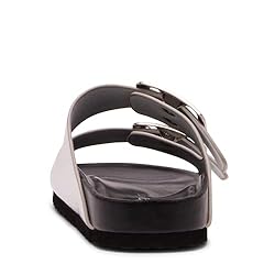 Madden Girl Women's Bodiee Slide Sandal, Silver