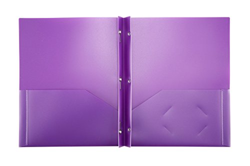 Filexec Products Prong, 2 Pocket, Pack of 5 Fastener Folder, Purple (50498-67734)