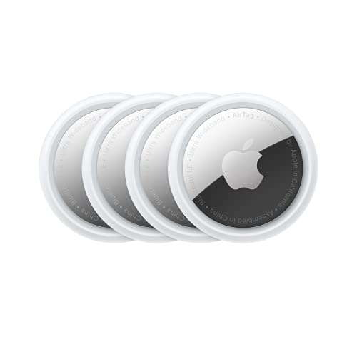 Apple AirTag (1. Generation) 4er Pack - Finde und behalte Deine Sachen im Blick: Schlüssel, Geldbörsen, Gepäck, Rucksäcke und mehr. Einfaches Einricht