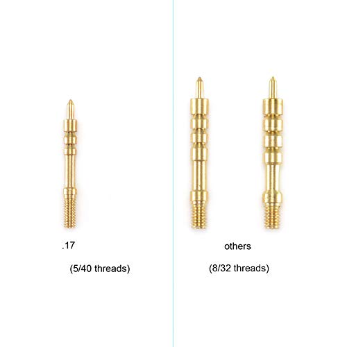 Raiseek Gun Cleaning Jags Slotted Tip Patch Holder Kit for Handgun