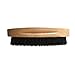 Live Bearded: Premium All-Natural Boar Bristle Beard Brush - Real Wooden Handle - Supports Beard Hair Growth, Style Control and Oil Production - Tames Big and Wild Beards - Easily Daily Grooming