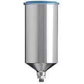 Iwata 6038D 1 Liter Aluminum Cup With Male Thread For Super Nova Gun