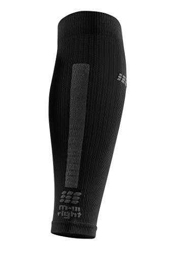 CEP Men's Compression Run Sleeves Calf Sleeves 3.0, Black/Dark Grey IV - Thumbnail 2