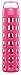 Ello Pure Glass Water Bottle with Silicone Sleeve, 20 oz, Pink Squares