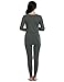 Ekouaer Top & Bottom Woman Comfortable Microfiber Thermal Underwear (Gray, Medium)