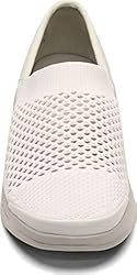 BZees Women's, Charlie Slip-On White 8 M