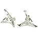 Platinum Style Iced CZ Michael Jordan Inspired Jumpman Stud Earrings