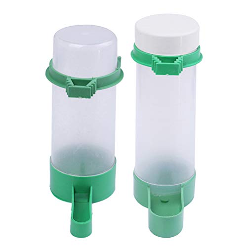 2 Pcs Birds Water Bottle Water Food Feeder Dispenser Water Bowl for