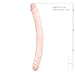 Easytoys Dildo Collection - Double Dong with beautiful Acorn for Real Feel - 35 cm - Flesh - 100% Phthalate-free soft PVC - lifelike Double ended dong