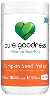 Pure Goodness Pumpkin Seed Protein Supplements, Unflavored, 16oz NON-GMO