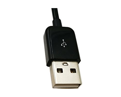 CGTime 10FT/3M Spiral Coiled USB 2.0 Male to Female Data Sync & Charge Cable (Black)