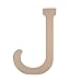 Darice 2860-J Paper Mache, 23.5-Inch, Letter J