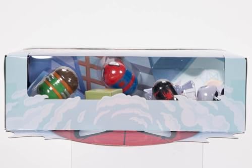 Disney Marvel - Set Figurines Tsum Tsum Spiderman - 7 cm - Jouets Empilables - 6 Figurines de Collections Dont 1 Mystère - Acessoires Toile d'Araignée - Stimule l'Imagination - Cadeau Enfant 6 Ans+