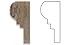 Scabos 2 1/2 X 12 Travertine Chair Rail Ogee-2 Molding Trim