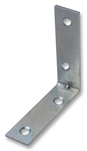 Duratool D01077 Zinc Plated Corner Brace, 63 mm Length, Pack of 10