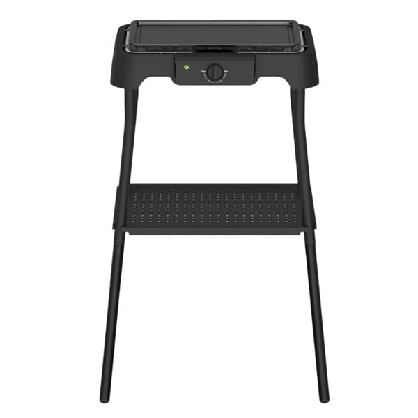 Barbecue Électrique Sur Pied, Céramique Sans PFAS, 2000W