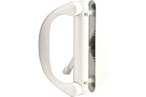 CRL Sliding Patio Door Handle Set for Milgard, White