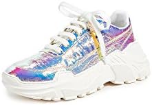 JOSHUA SANDERS Women's Zenith Lace up Sneakers, Light Holo, 39 EU (9 B(M) US Women)