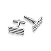 Cufflinks for Mens Shirt -Stainless Steel Fashion Jewelry Set comes with case. Designer custom made stud cufflink with box holder, Perfect for groomsmen gifts, all men, and tie bars. Better than sterling silver, gold, brass, and copper (Silver)