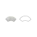 Carrara White Italian (Bianco Carrara) Marble 1 X 12 Quarter-Round Trim Molding, Polished