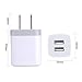 USB Wall Charger, Cube Charger 2 Port Charging Box 4Pack 2.1A/5V UL Certified Home Travel Charger Plug USB Power Adapter Charging Station Base for iPhone X 8 7 6 6S Plus 5S 5 SE 4S, iPad, iPod Samsung