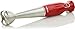 Ovente Multi Purpose Immersion Hand Blender with Detachable Stainless Steel Blades, 300 Watts, 2 Blending Speeds Stick Blender for Smoothies, Puree Baby Food, and Sauces, Red (HS580R)