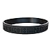 Motivational Silicone Wristbands Custom Embossed Quote, Nothing Is Impossible, Exceed Your Own Expectations. Rubber bands for Fitness, Workouts, Crossfit, Basketball, - Includes 1 Black Wristband