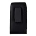 Faux Leather Vertical Case Holster with Belt Clip for 5 inch Smartphones Samsung Galaxy S5, S4 ,Nokia Lumia , HTC ONE ,LG G2 , Nexus 5 , MOTO X (Black)
