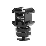 AFVO Aluminium Triple Hot Shoe Camera Mount Adapter Video Accessory Triple Shoe Bracket for Lights, LED Monitors, Microphones, Audio Recorder & Studio Flash Video Camera