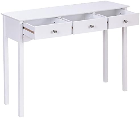 Amazon Com White Entryway Hallway Console Table 3 Spacious