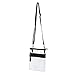 Deluxe Clear Cross-Body Bag Multi Pocket Small - Pro Football Stadium Approved Purse - Black