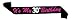 It's My 30th Birthday Black and Pink Glitter Satin Sash - Happy 30th Birthday Party Supplies, Ideas and Decorations- Funny Birthday
