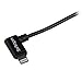 StarTech.com 2m 6ft Angled Black Apple 8-pin Lightning to USB Cable for iPhone iPod iPad - Angled Lightning Cable - Charge & Sync - 2 m (USBLT2MBR)