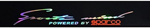 ATpart New Laser Reflective Letters 8" x 52" PVC Windshield Banner Strip Racing Stripe Sticker Front Rear Window Car Sun Visor Decorative Stickers Sunscreen Sticker