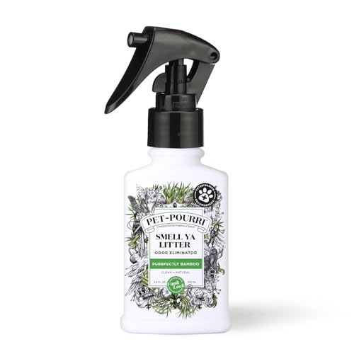 Pet-Pourri Smell Ya Litter Cat Litter Deodorizer Spray, Purrfectly Bamboo 3.4 F…