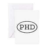 CafePress - PHD Oval - Greeting Card, Note