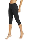 Baleaf Women's Yoga Workout Capris Leggings Side Pocket for 5.5