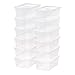 IRIS 6 Quart Clear Storage Box, 12 Pack