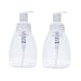 KFSM 2 Pack Foaming Soap Dispensers, 250ml (8.5 oz) Clear Plastic Pump-Bottles BPA Free to Use with Castile Soap, DIY Liquid Soap, Dish Soap, Body Wash and More primary