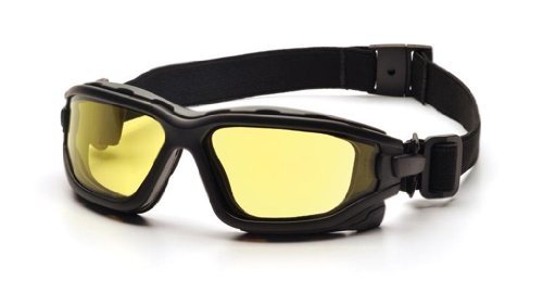 Pyramex I-Force Slim Safety Goggle, Black Frame/Amber Anti-Fog Lens by Pyramex Safety