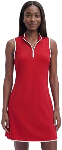 red golf dress Macade Golf | Women's Amanda Performance Dress - Ruby Red | Size: XL | Red
