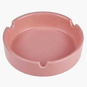 Tafelasbak keramiek roze – Cigless – asbakje – 10cm x 3cm – terras asbak