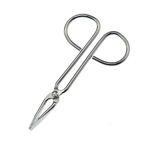 Motanar (2 Pack) Scissors Shaped Eyebrow Tweezers Clip - Flat Tip Tweezers Hair Plucker for Hair and Eyebrows Personal Care Multicolor (Silver & Straight)