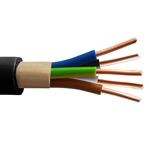 M&G Techno 15m NYY-J 5x6 mm² Erdkabel Elektrokabel Beton und Freien Kupfer Made in Germany – Bild 5