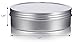 JUVITUS 8 oz Metal Steel Tin Deep Container with Tight Sealed Twist Screwtop Cover (6 pack)