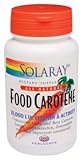 Solaray - Food Carotene, 10000 IU, 100 pearle capsules