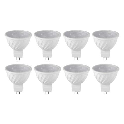 RESFNSE 8PCS 7W MR16 DOB LED Bulb GU5.3 Base 6000k 580LM White Light for Ceiling Light Track Light Home Use Dob Bulb