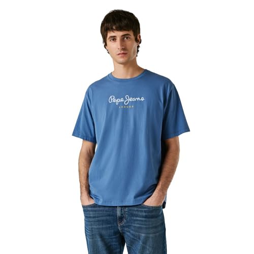 Herren Eggo N T-Shirt, Blau (Washed Navy Blue), M
