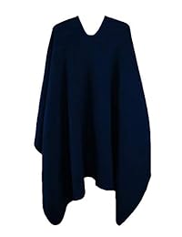 VamJump Women V Cut Reversible Tassel Knitted Large Poncho Capes Wrap Shawl