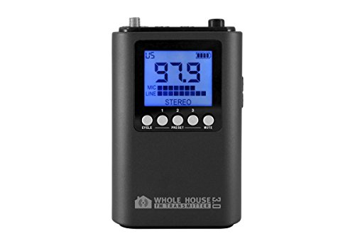 Whole House FM Transmitter 3.0 for TV, Home, Stereo w/Stand & Microphone